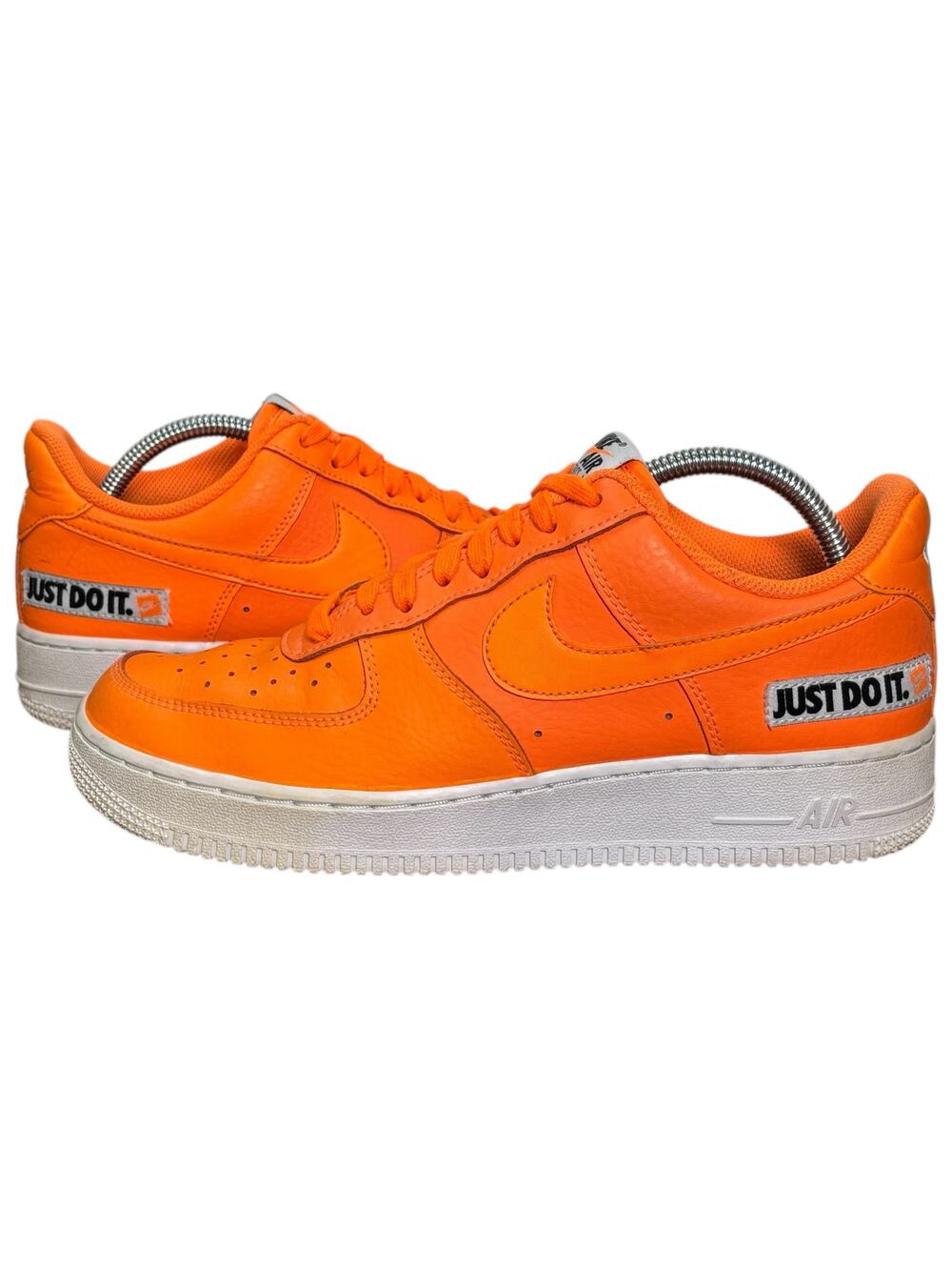 Nike Air Force 1 Low Just Do It 2018 Orange Size 8.5 Pre-Owned Rare & Stylish